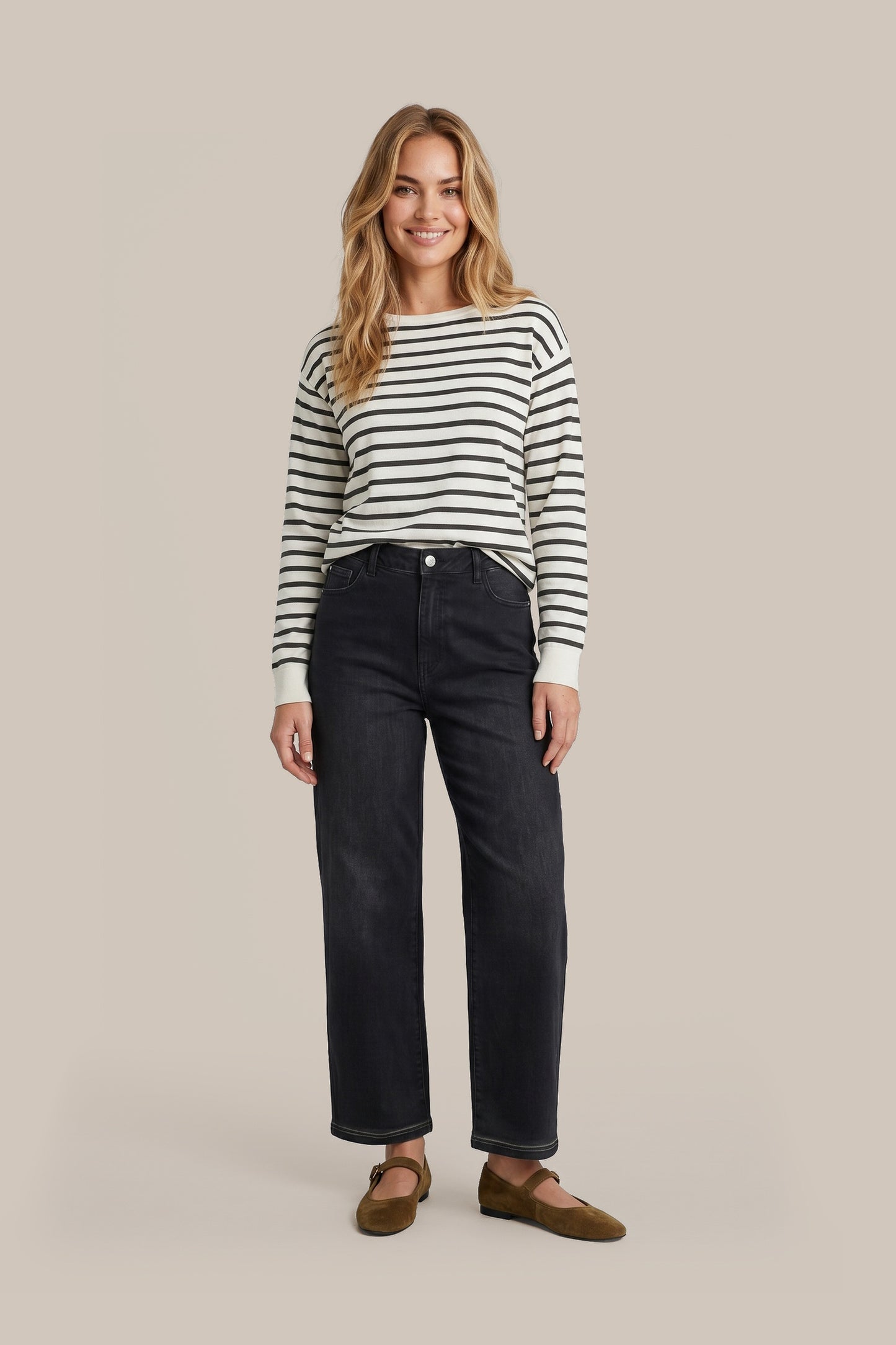 GM Tierney Knitting Top Sand/Black