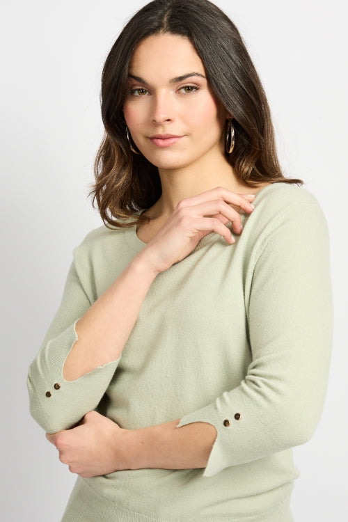 CS Agnes Knit Pullover Willow Green