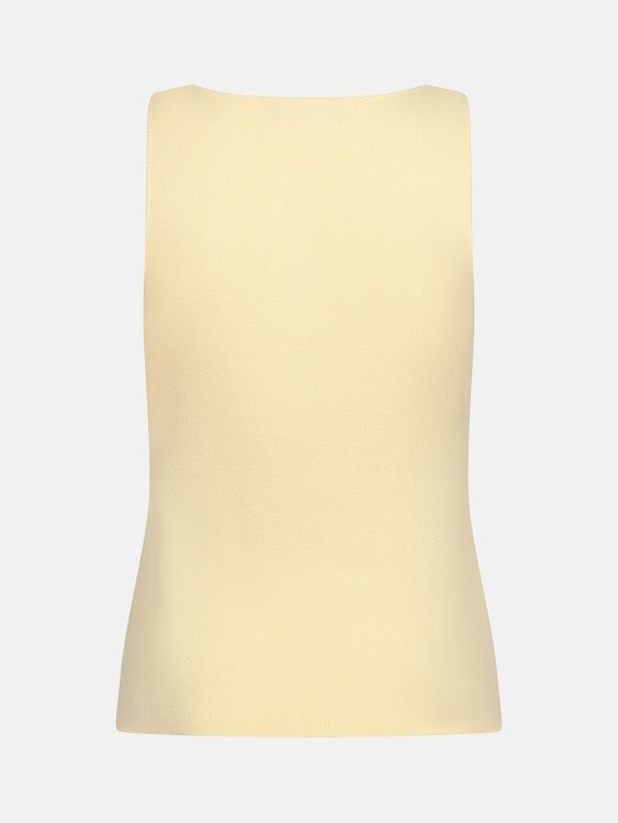 Y Knitted Top Mella Soft Yellow