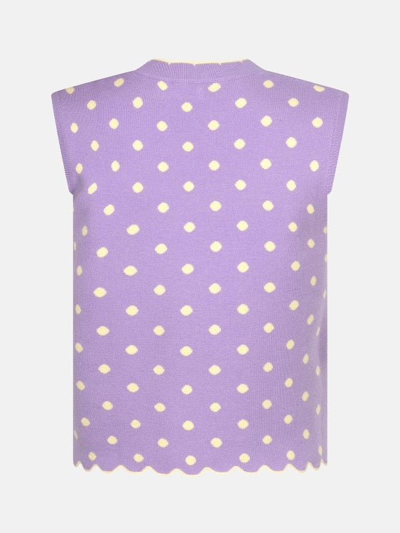 Y Knitted Top Norah Lilac