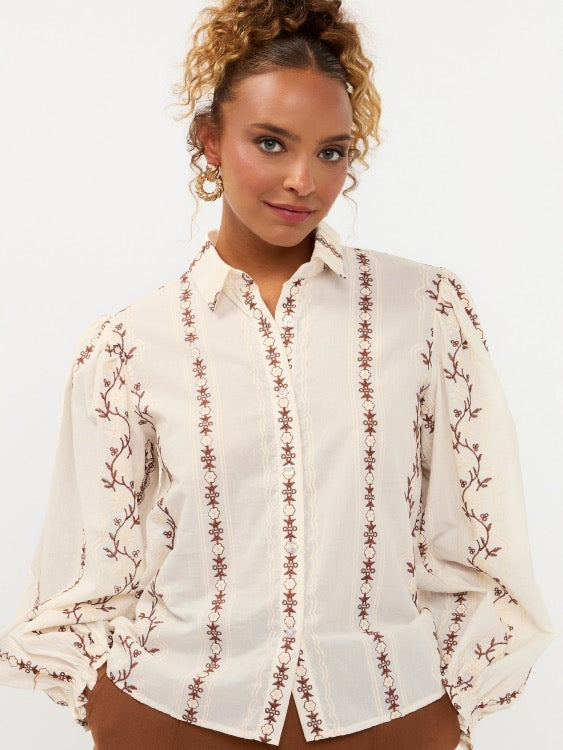 Y Blouse Aline Ecru