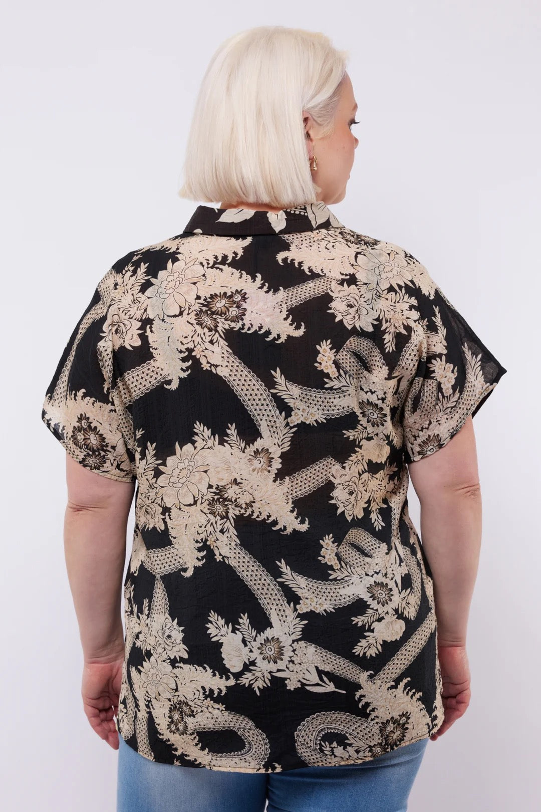 EXX Magda Blouse Black/Sand