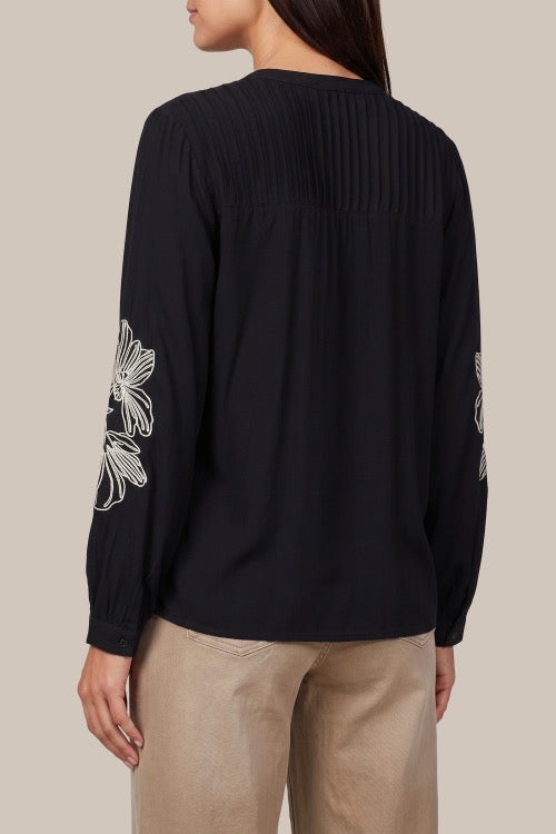 GM Rois Blouse Black/Dark Earth
