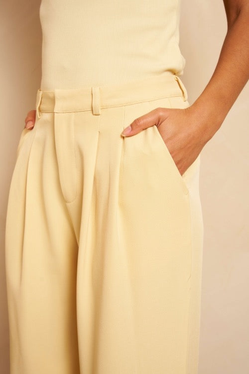 LM Trouser Cami Butter Yellow