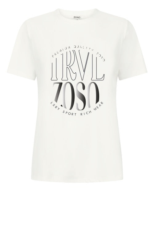 ZOSO Selma T-shirt Offwhite