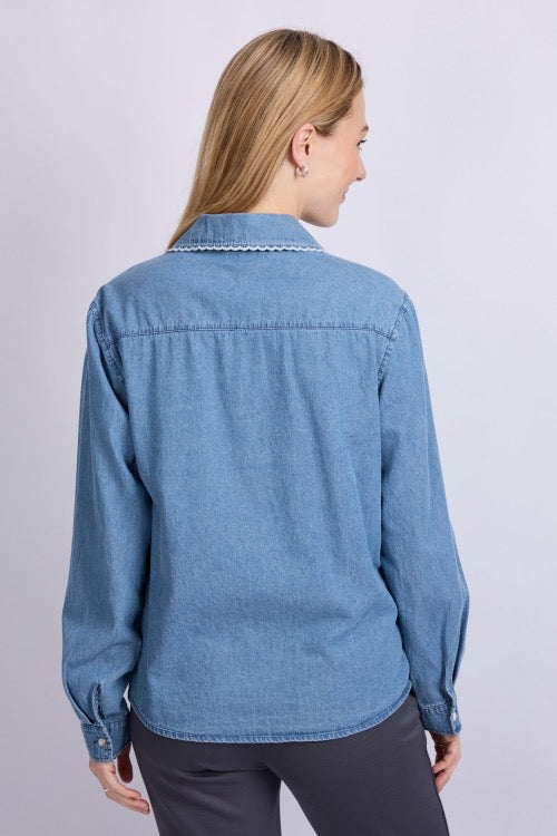 C&S Lieke Blouse Light Jeans