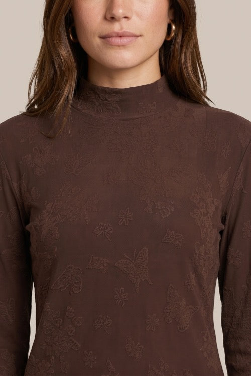 CS Turtle Top Wool White & Mocha Brown