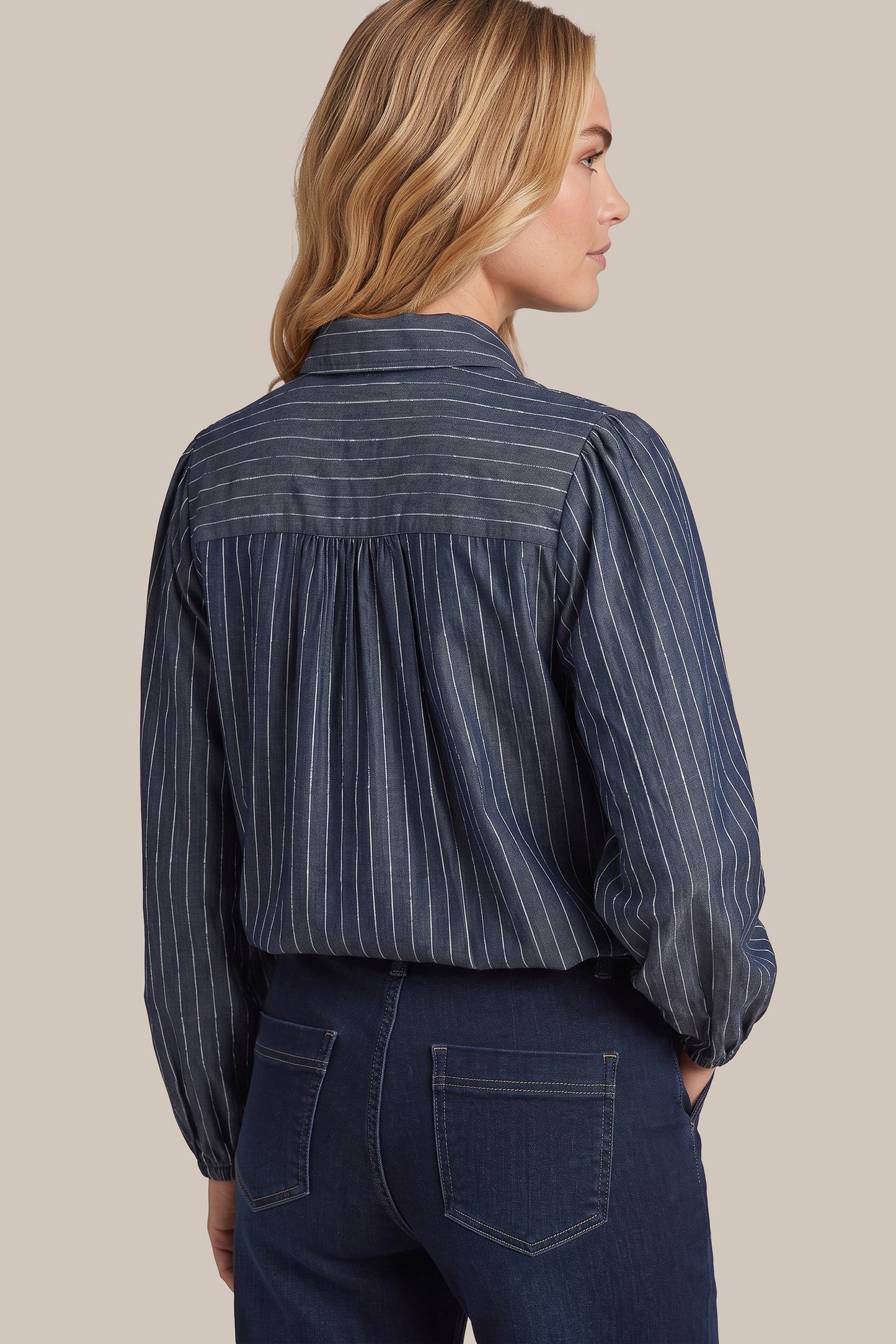 GM Fionn Blouse Denim Light Gray