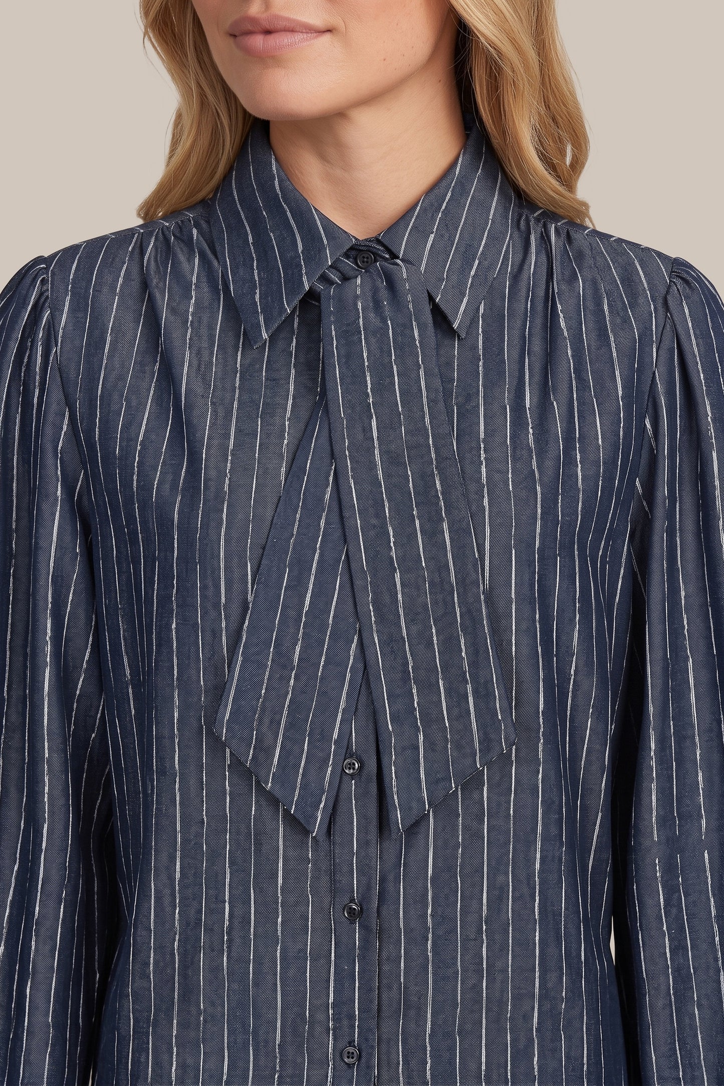 GM Fionn Blouse Denim Light Gray