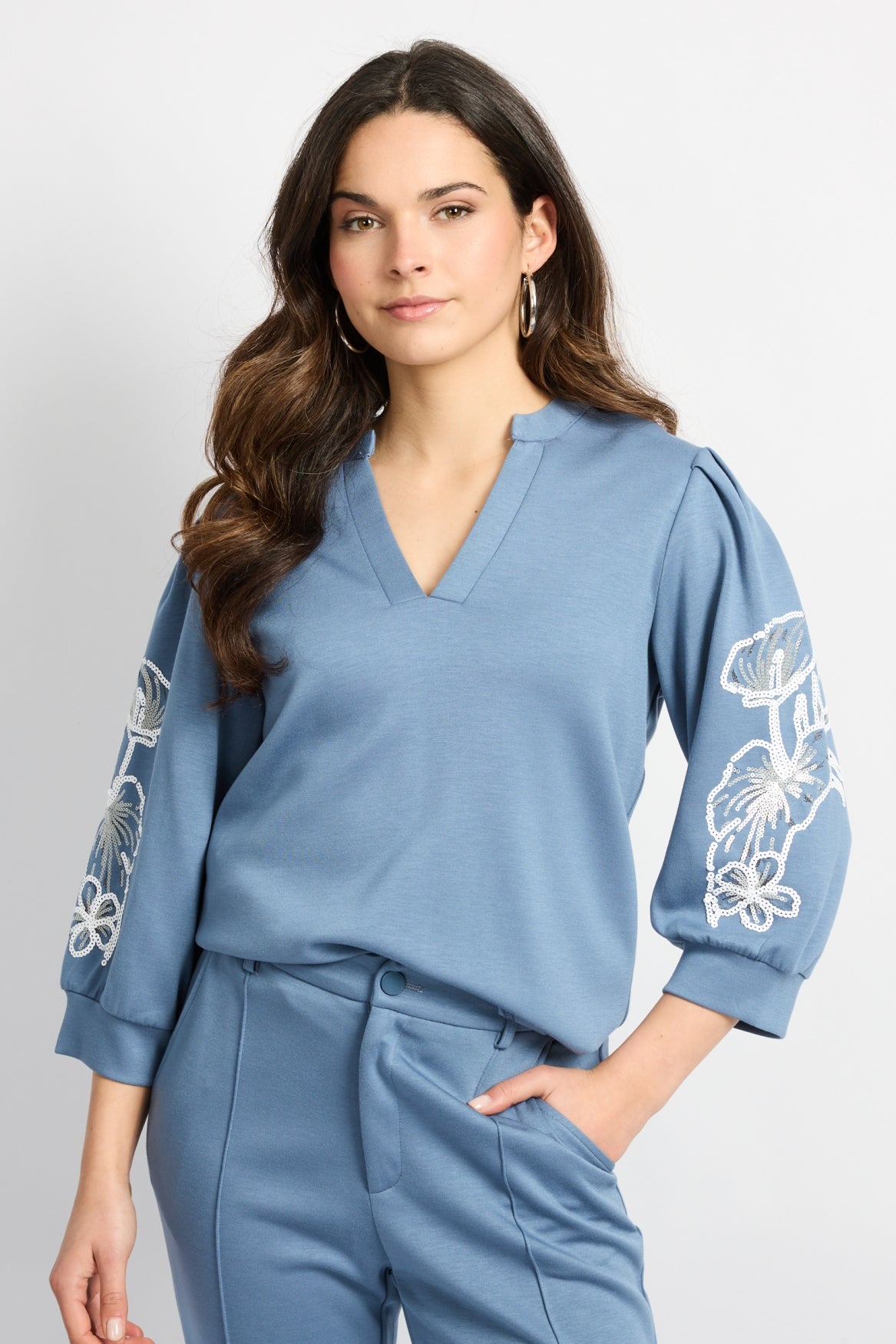CS Wiebke Sweater Dusty Blue
