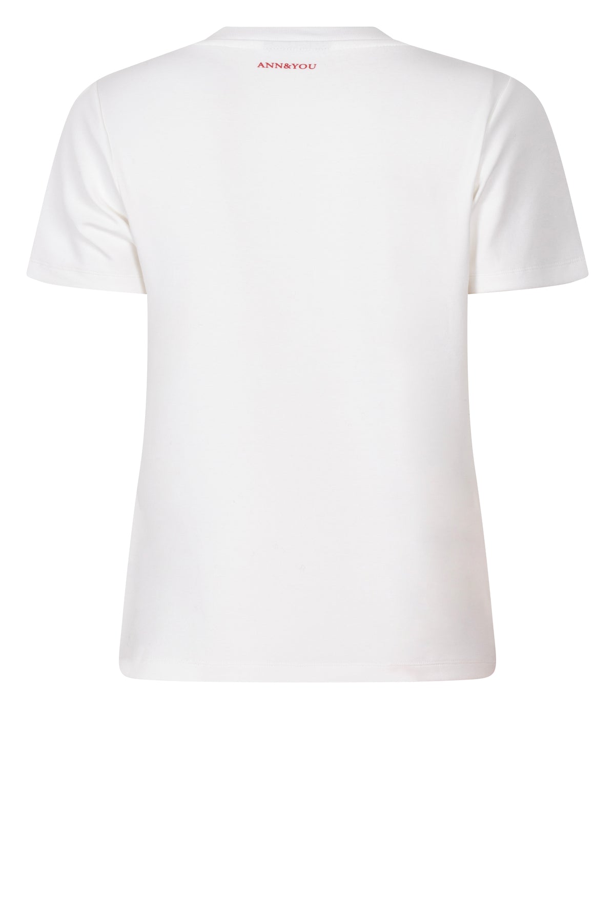 A&Y Lou T-Shirt Offwhite-Red