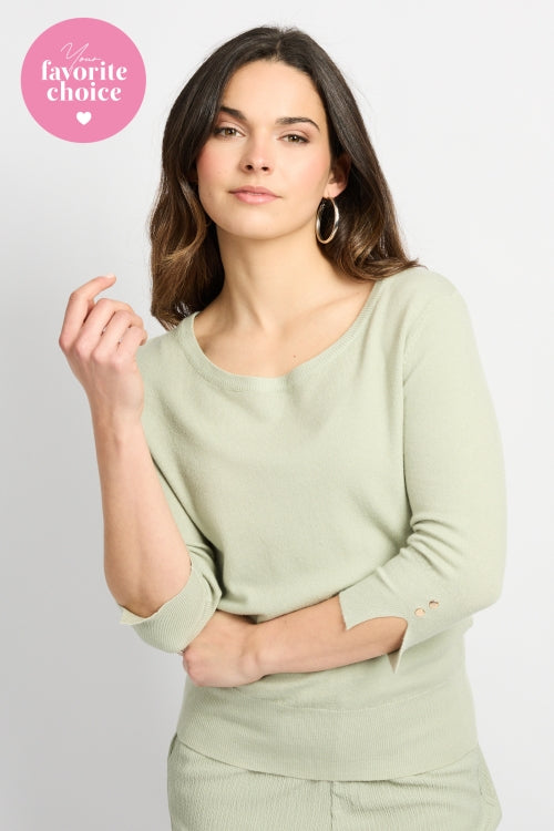 CS Agnes Knit Pullover Willow Green