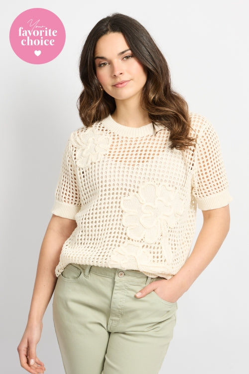 CS Aivy Knit Pullover Wool White