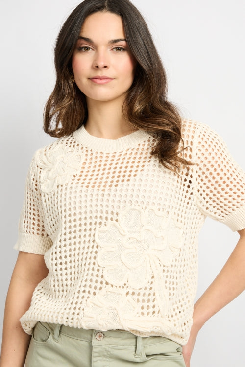 CS Aivy Knit Pullover Wool White