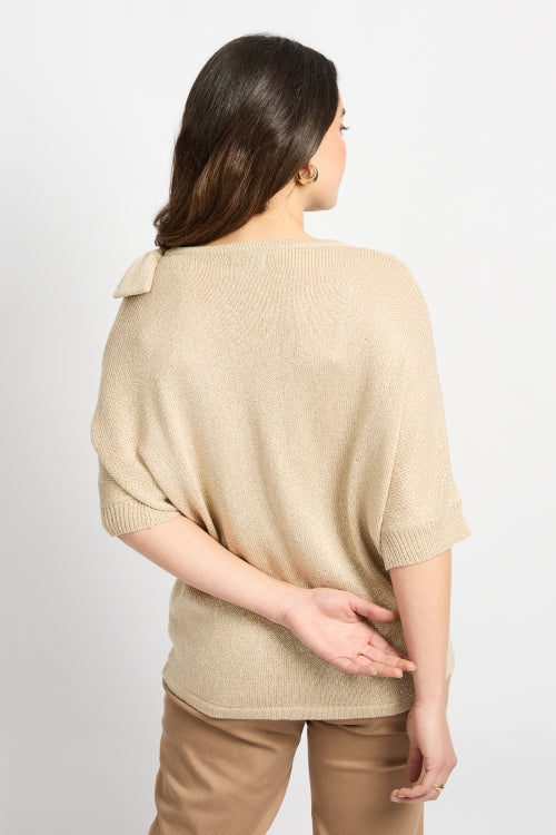 C&S Amber Knit Pullover Sand