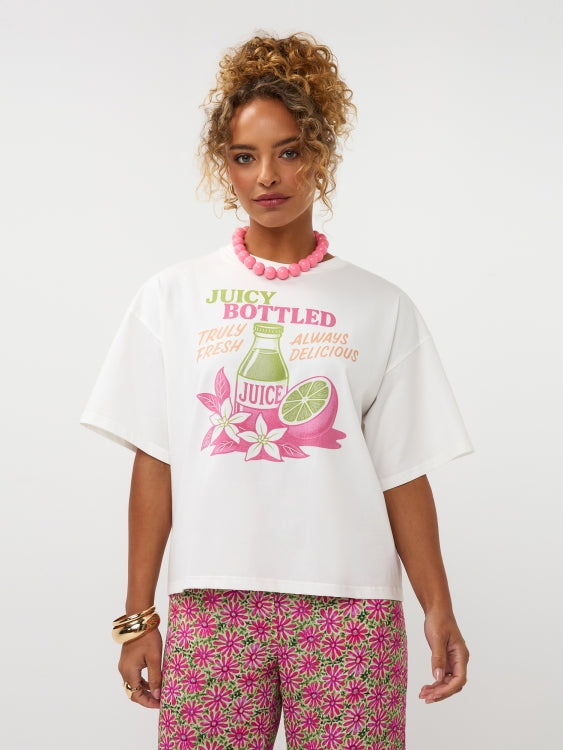 Y T-shirt Juicy Bottle Berry Pink