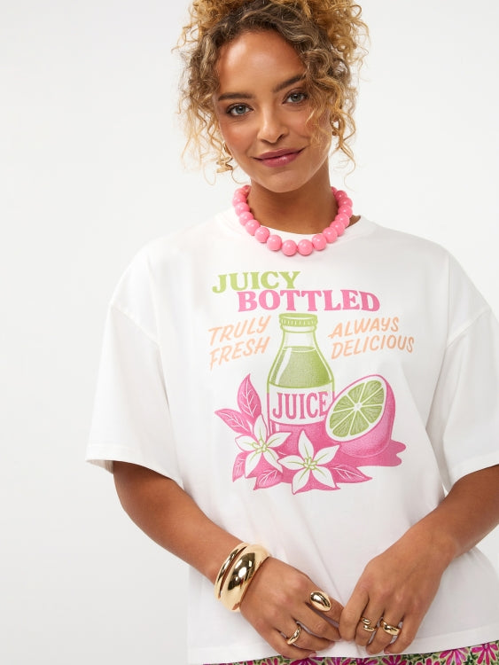 Y T-shirt Juicy Bottle Berry Pink