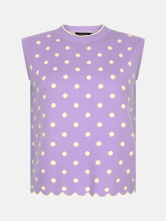 Y Knitted Top Norah Lilac