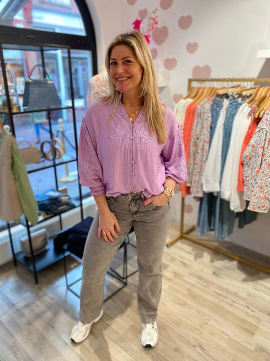 Azzurro blouse purple