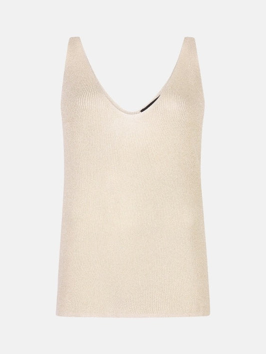Y Knitted Top Lux Ecru