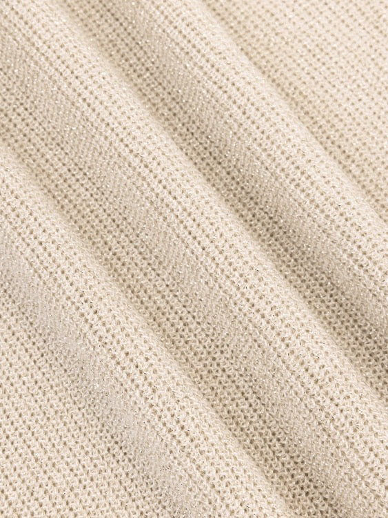 Y Knitted Top Lux Ecru