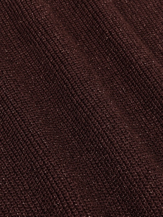 Y Knitted Top Lux Brown