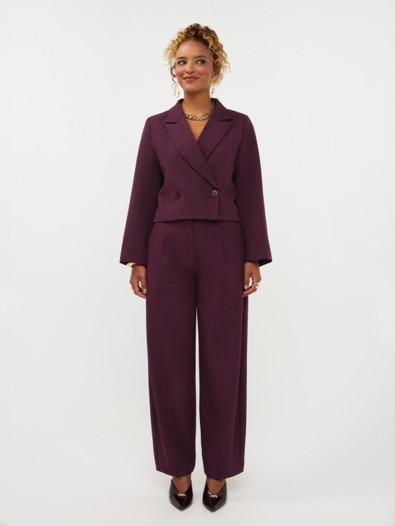 Y Blazer Ayla Aubergine
