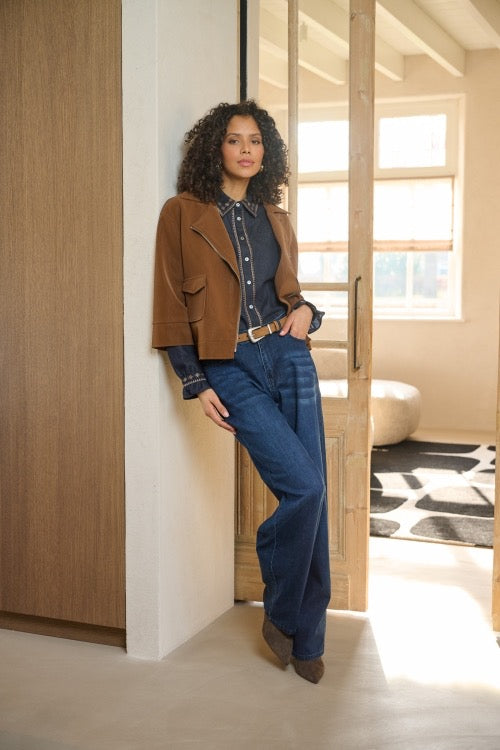 GM Minerva Blouse Dark Blue