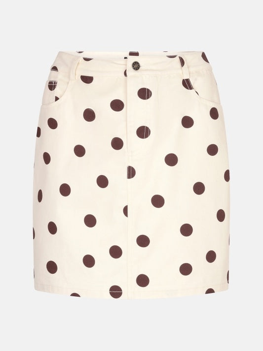 Y Skirt Vivian Polka Dots Ecru