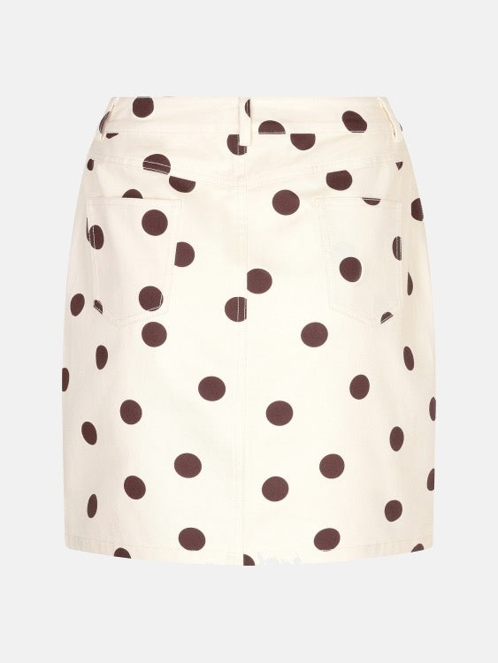 Y Skirt Vivian Polka Dots Ecru