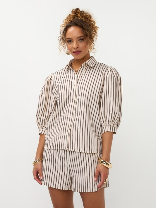 Y Blouse Bobbie Brown Stripe