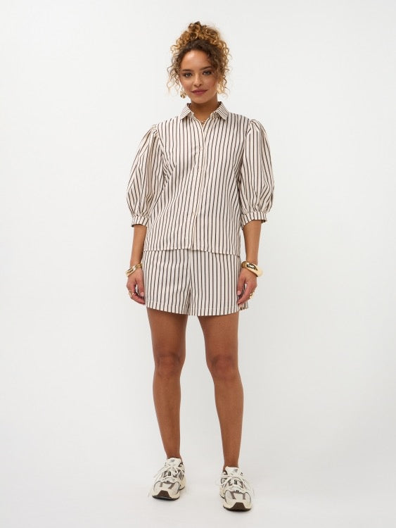 Y Short Beth Brown Stripe