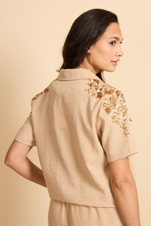 GM Maeva blouse Camel