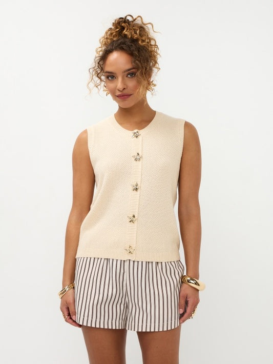 Y Short Beth Brown Stripe