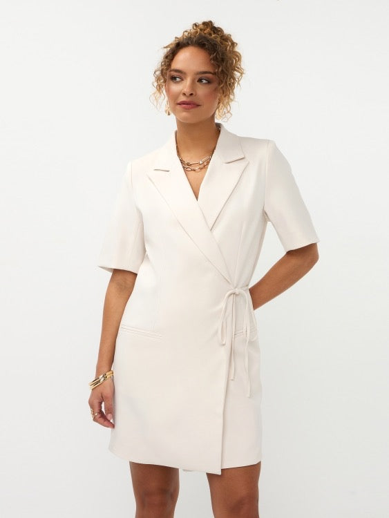Y Dress Hazel Ecru