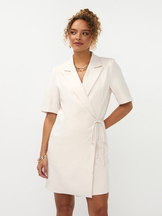 Y Dress Hazel Ecru