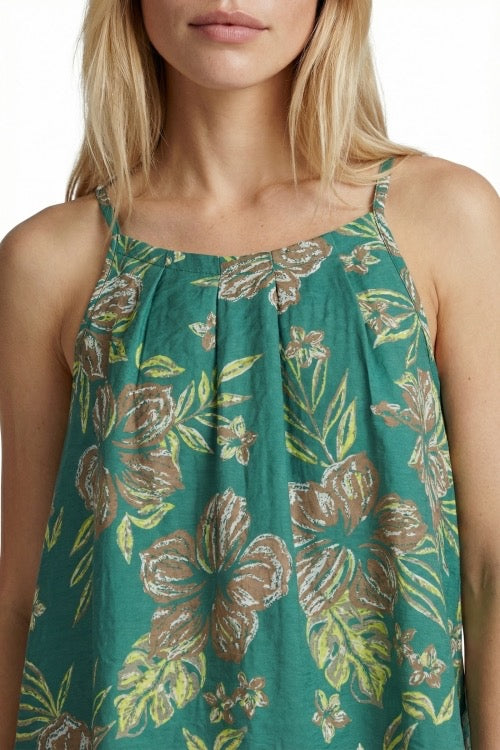 GM Jelena Singlet Green/Brown