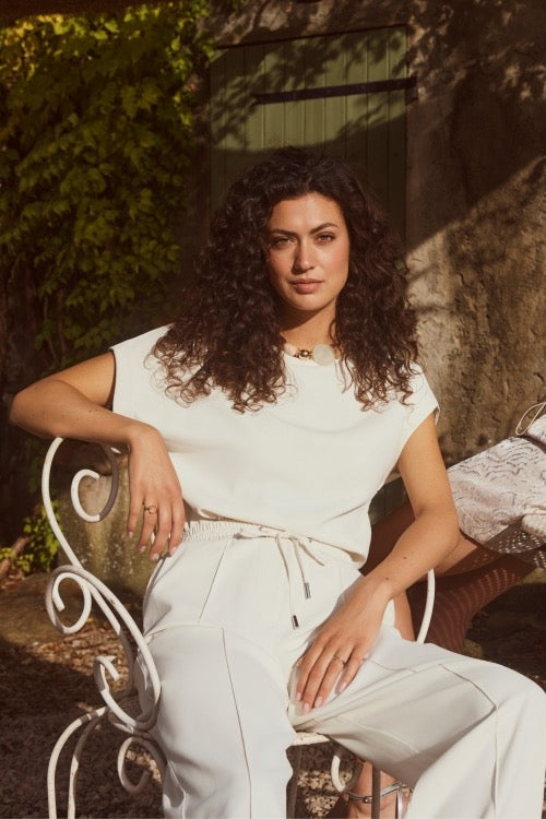 LM Top Rivka Ecru
