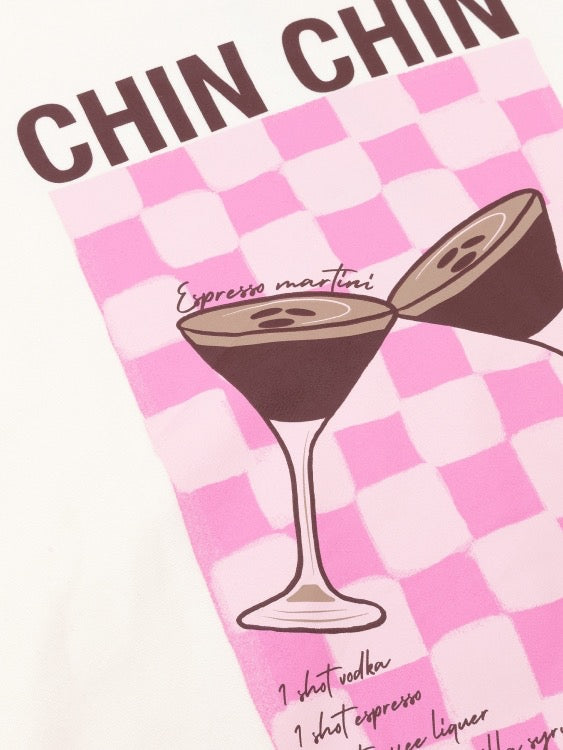 Y Sweater Cheers Babe Ecru