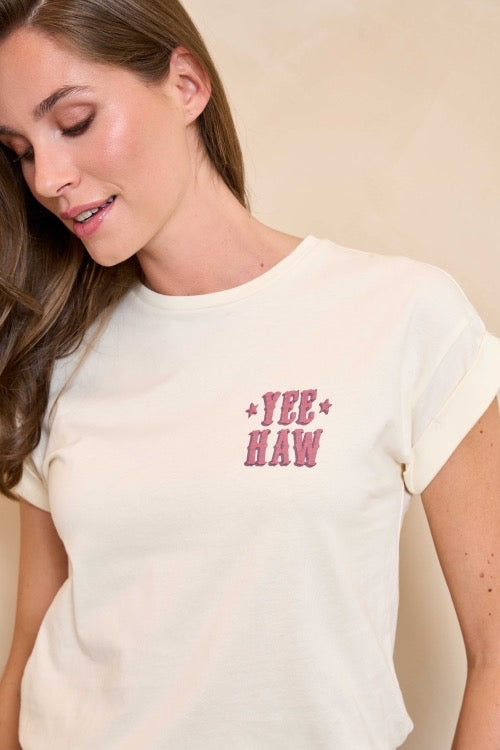 LM T-shirt Omera Ecru
