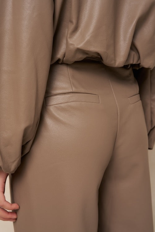 LM Pants Janne PU Ballon Taupe