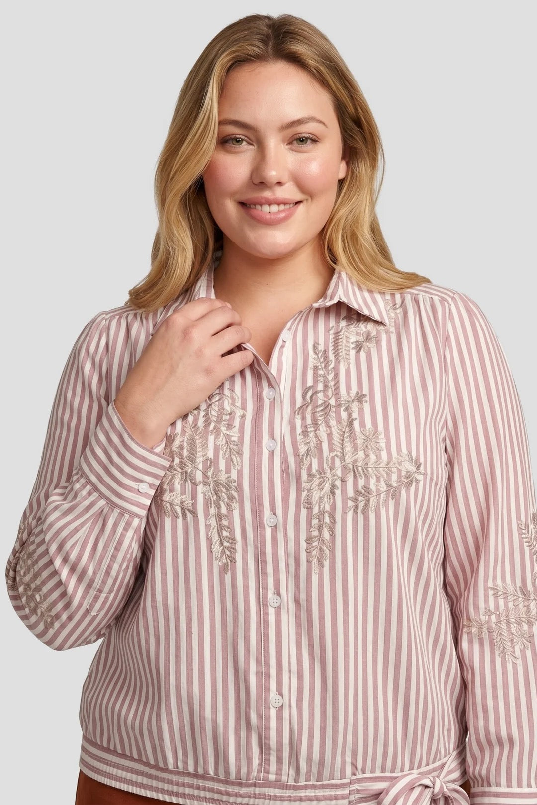 EXX Hester Blouse Offwhite/Burnt Henna