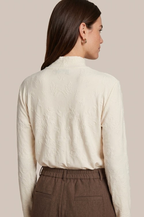 CS Turtle Top Wool White & Mocha Brown
