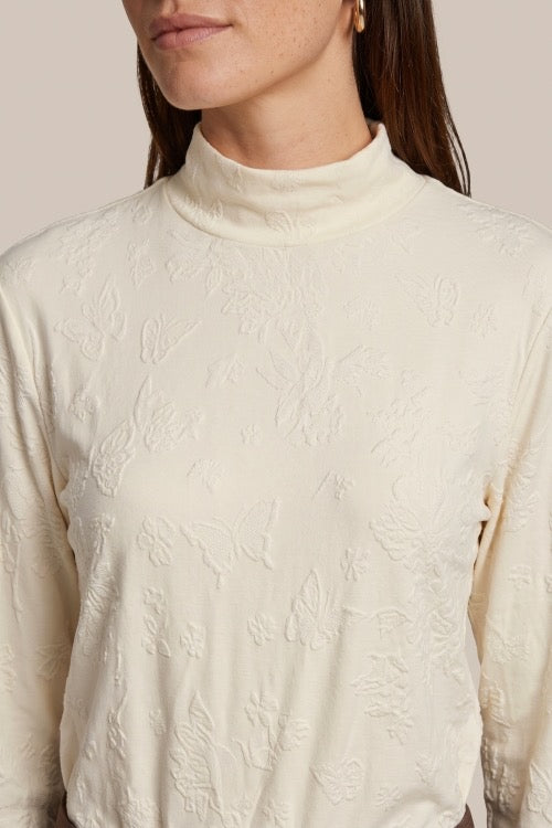 CS Turtle Top Wool White & Mocha Brown
