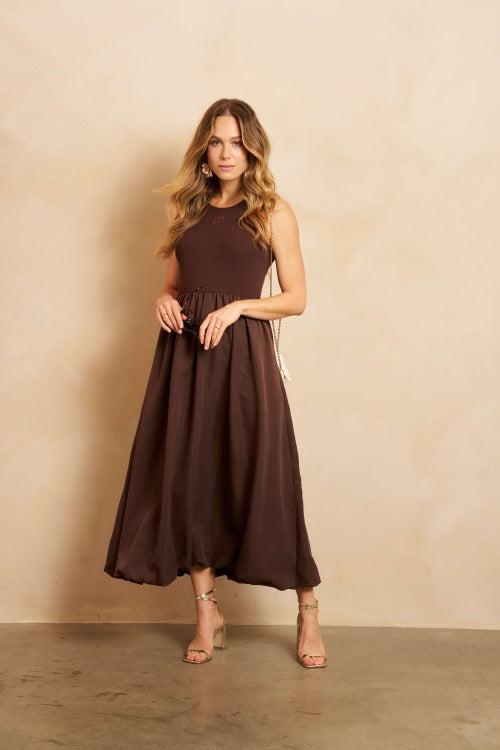 LM Dress Pia Brown