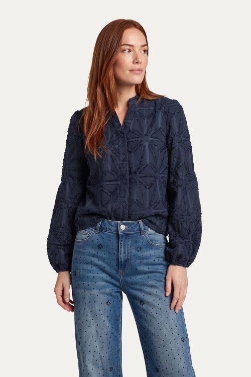 GM Araminta Blouse Dark Blue PU