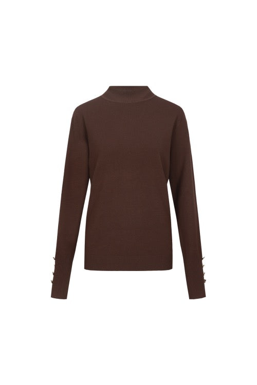 CS Ambra Knit Pullover Mocha Brown
