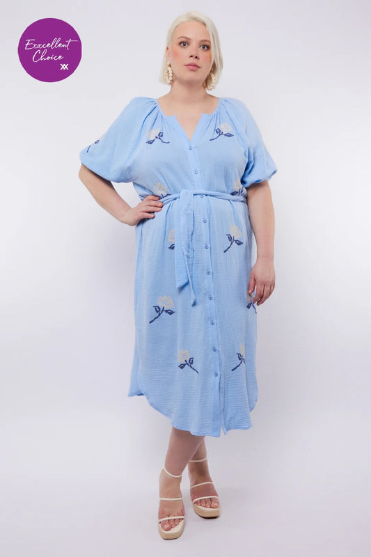 EXX Xenia dress blue