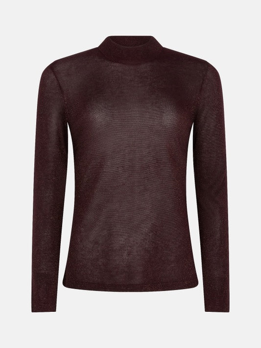Y Knitted Top Lotte Plum