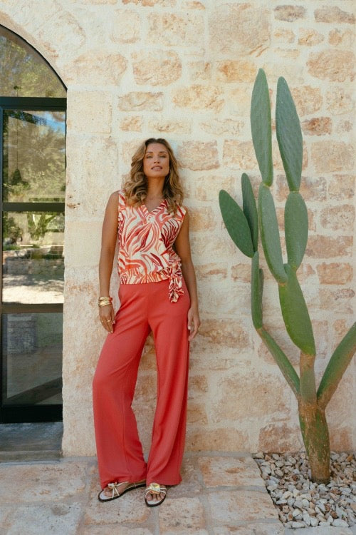 GM Karla Top Sand Cranberry